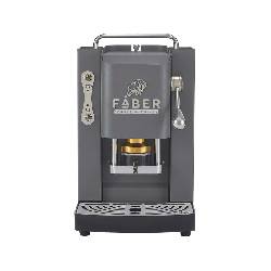 FABER PRO DELUXE 3.0  GRAY DAYTONA CHROME - MACCHINA CAFFÈ A CIALDE - ELETTROVALVOLA - PORTACIALDA ESTRAIBILE