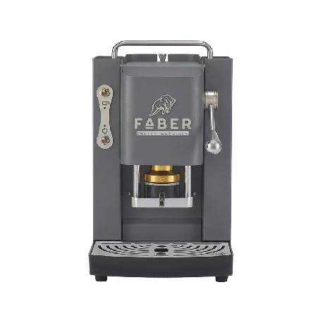 FABER PRO DELUXE 3.0  GRAY DAYTONA CHROME - MACCHINA CAFFÈ A CIALDE - ELETTROVALVOLA - PORTACIALDA ESTRAIBILE