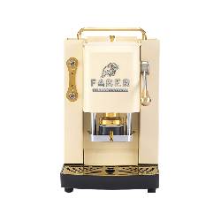 FABER PRO DELUXE 3.0  OLD BRITISH HERITAGE BRASS - MACCHINA CAFFÈ A CIALDE - ELETTROVALVOLA - PORTACIALDA ESTRAIBILE