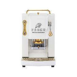 FABER PRO DELUXE 3.0  OLD WHITE BRASS - MACCHINA CAFFÈ A CIALDE - ELETTROVALVOLA - PORTACIALDA ESTRAIBILE 