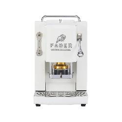 FABER PRO DELUXE 3.0  OLD WHITE CHROME - MACCHINA CAFFÈ A CIALDE - ELETTROVALVOLA - PORTACIALDA ESTRAIBILE 