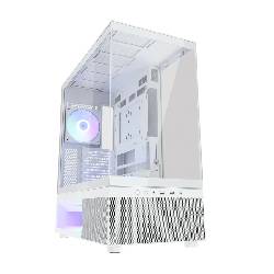 COUGAR CFV 220 (WHITE) - PC CASE MID TOWER 220TG 1+2x120 ARGB PWM    