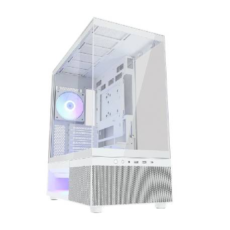 COUGAR CFV 220 (WHITE) - PC CASE MID TOWER 220TG 1+2x120 ARGB PWM    