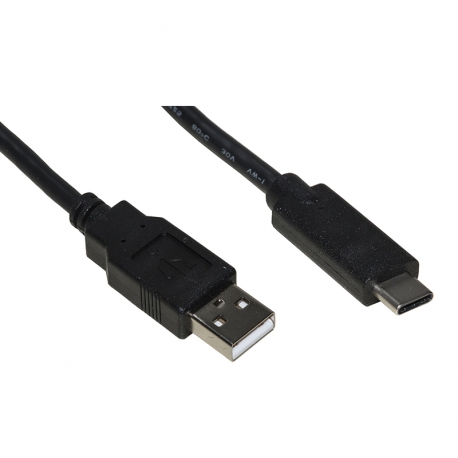 CAVO USB TYPE-A - USB TYPE-C 1.8MT BLACK - LINK LKC2018H